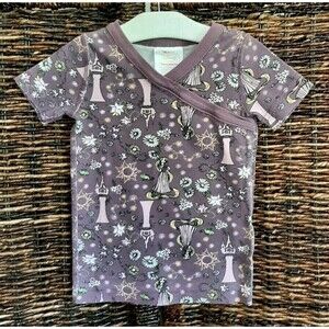 Hanna Andersson Disney 100% Organic Rapunzel Pajama Shirt Girl's 4 100 Purple